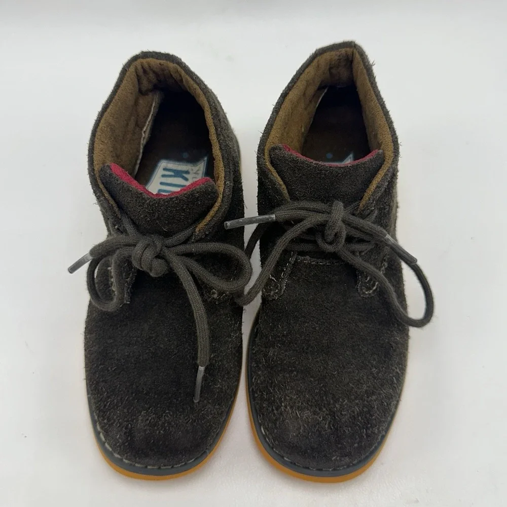 Florsheim Kids Chukka Boots Size 10 M Brown‎ Suede Lace Up Shoes